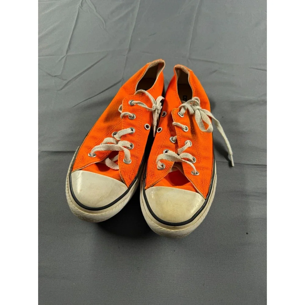 Converse Chuck Taylor All Star Low Orange Canvas Shoes Youth Size 2 352810F